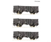 Roco 6600141 Ho 3 Piece Set: Open Goods Wagons Sncf European Freight Cars
