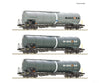 Roco 6600143 Ho 3 Piece Set: Tank Wagons Wascosa European Freight Cars