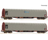 Roco 6600159 HO 2 piece set: Sliding tarpaulin wagons CD Cargo European Freight Cars