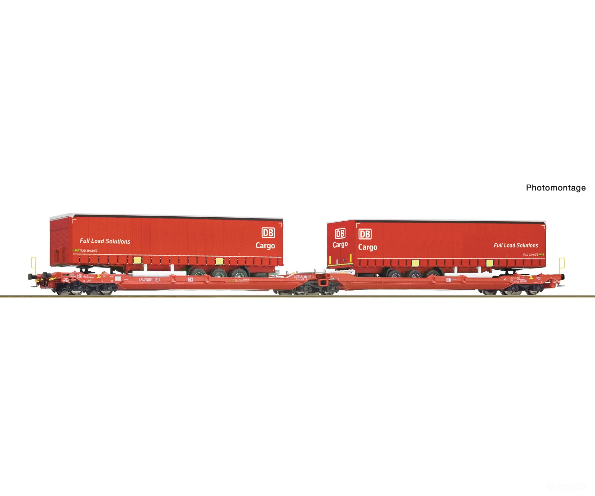 Roco 6600168 HO Articulated double-pocket wagon T3000e DB AG European Freight Cars