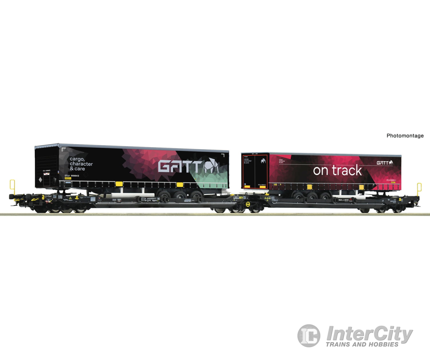 Roco 6600170 Ho Articulated Double-Pocket Wagon T3000E Tx Logistik European Freight Cars