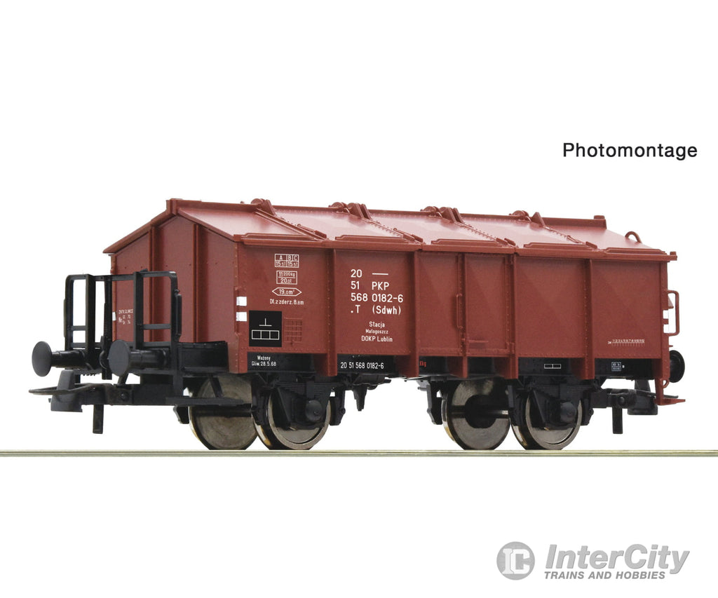 Roco 6600175 Ho Hinged Lid Wagon Pkp European Freight Cars