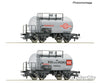 Roco 6600193 Ho 2 Piece Set: Tank Wagons Sj European Freight Cars