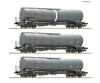 Roco 6600197 HO 3 piece set: Tank wagons NACCO European Freight Cars