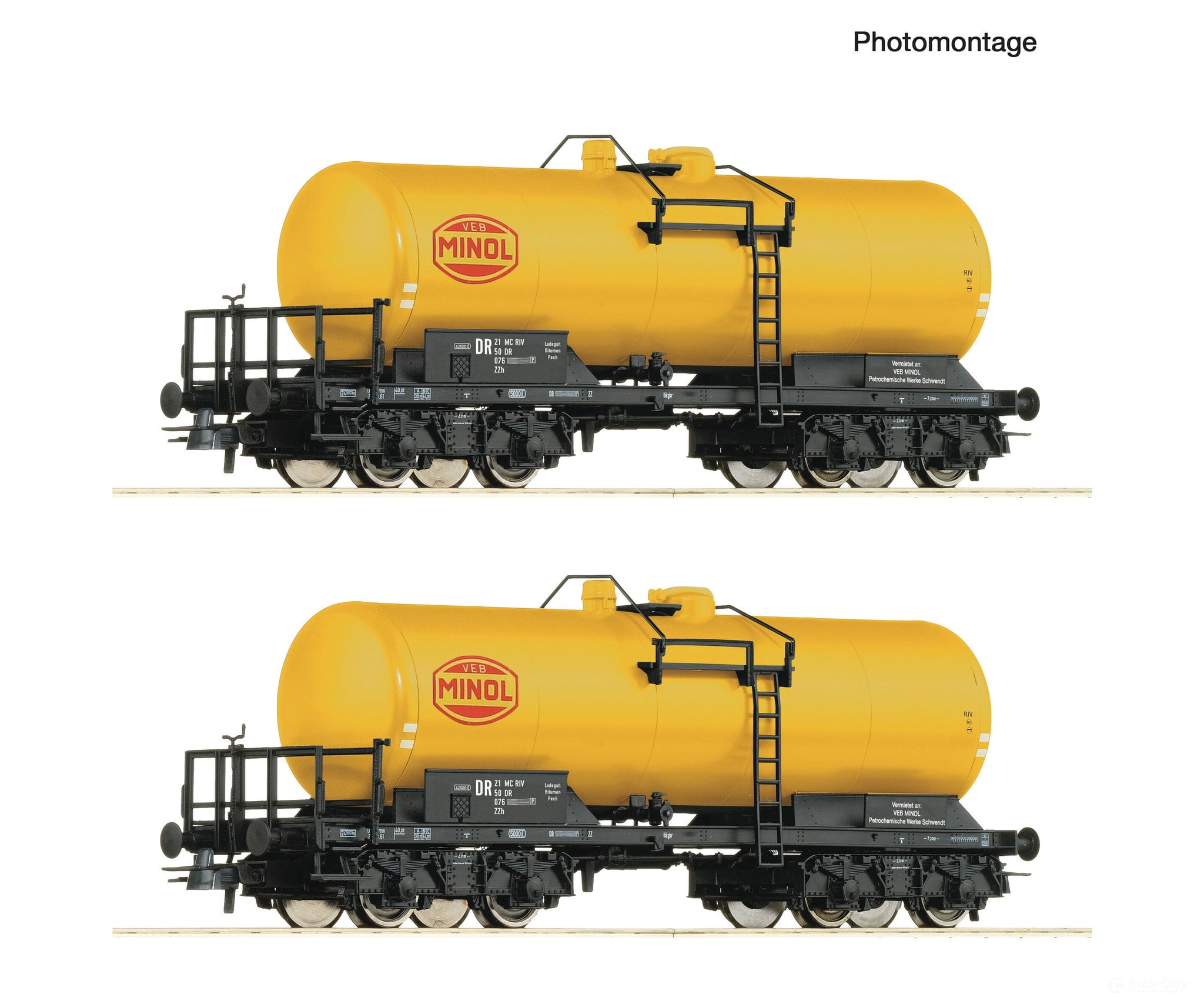 Roco 6600199 Ho 2 Piece Set: Tank Wagons Dr European Freight Cars