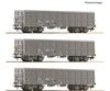 Roco 6600203 Ho 3 Piece Set: Open Goods Wagons Sncf European Freight Cars