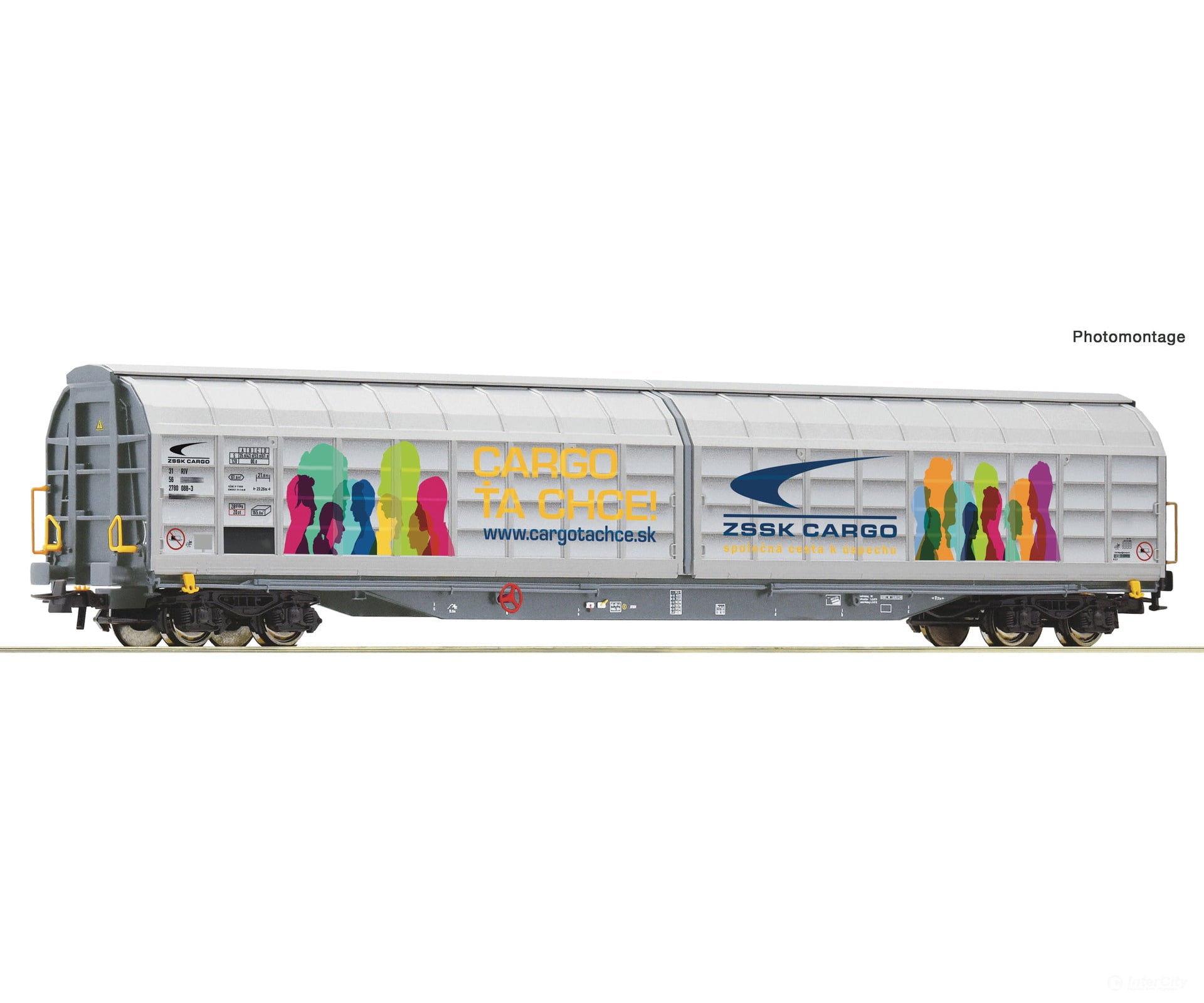 Roco 6600225 HO Sliding wall wagon ZSSK coachgo European Freight Cars