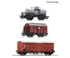 Roco 6600229 HO 3 piece set: Branch line goods train FS European Passenger Cars
