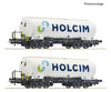 Roco 6600233 HO 2 piece set: Silo wagons Holcim European Freight Cars