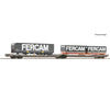 Roco 6600235 HO Articulated double-pocket wagon T3000e HUPAC European Freight Cars