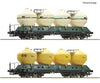 Roco 6600236 HO 2 piece set: Silo wagons CSD European Freight Cars