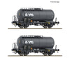 Roco 6600246 HO 2 piece set of ’VTG’ tank wagons GATX European Freight Cars
