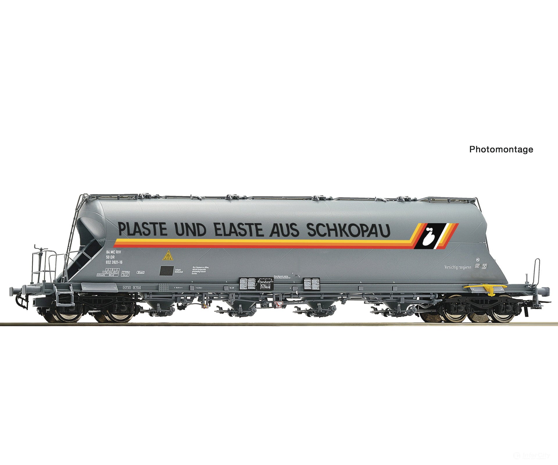 Roco 6600254 HO Dust silo wagon DR European Freight Cars