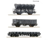 Roco 6600258 HO 3 piece set: Goods train CFL European Freight Cars