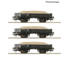 Roco 6600259 HO 3 piece set: Sand wagons NS European Freight Cars