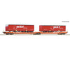 Roco 6600260 HO Articulated double-pocket wagon T3000e Wascosa European Freight Cars