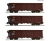 Roco 6600285 HO 3 piece set: Roll-roof wagons SNCF European Freight Cars