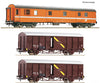 Roco 6600294 HO 3 piece set: Postal wagons ÖBB European Passenger Cars