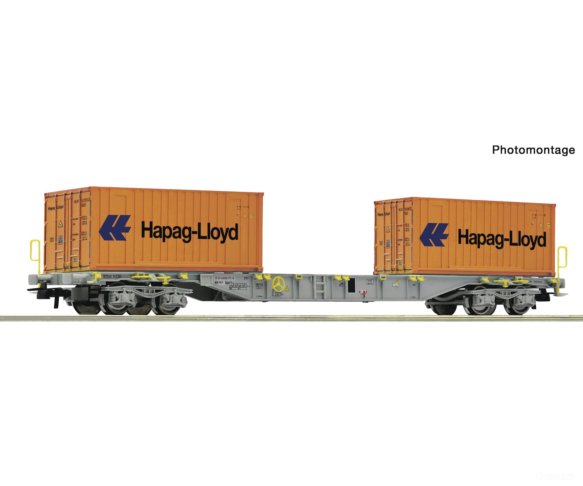 Roco 6600304 HO Container carrier wagon PKP European Freight Cars