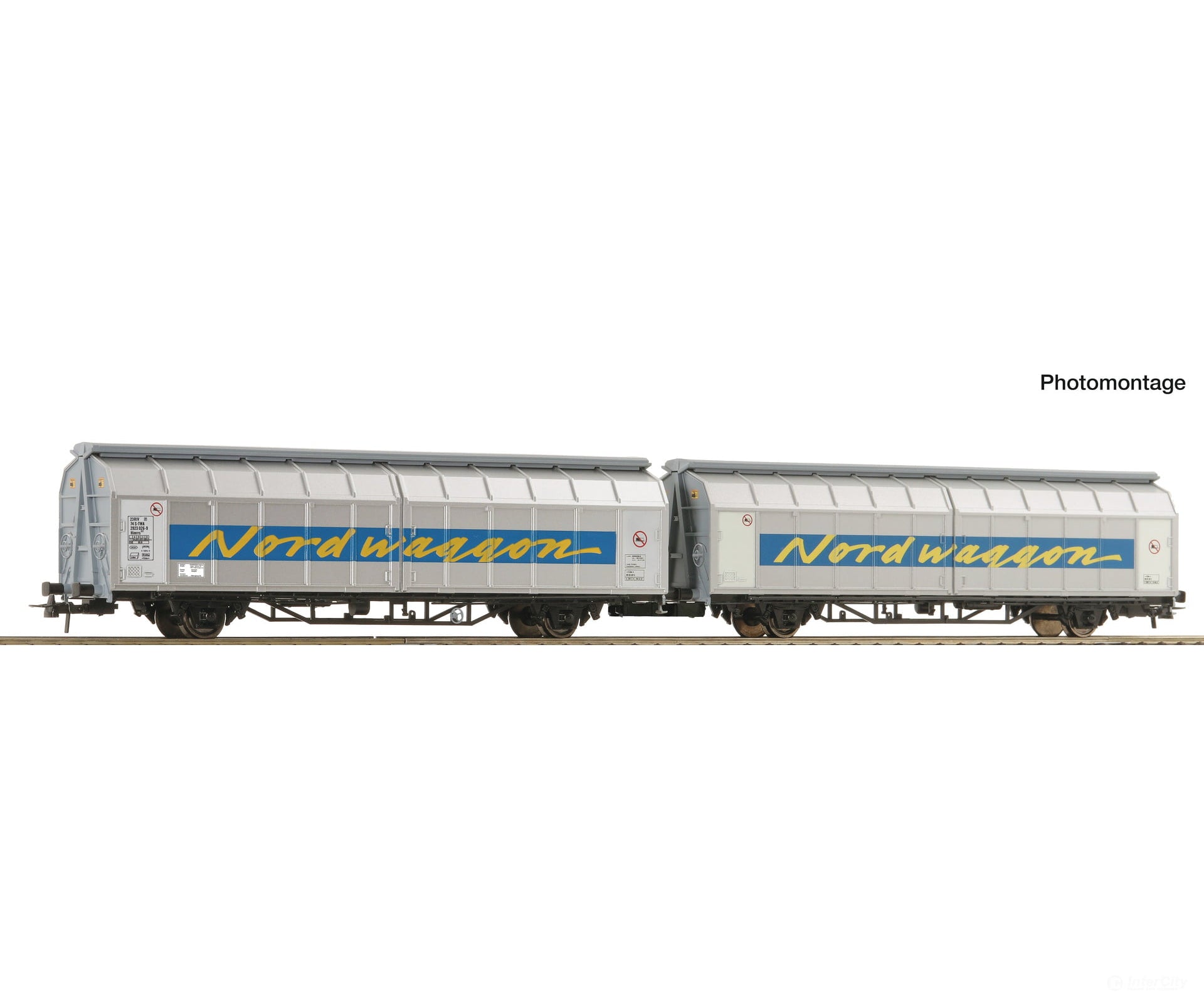 Roco 6600311 HO Sliding-wall wagon double unit Transwaggon European Freight Cars