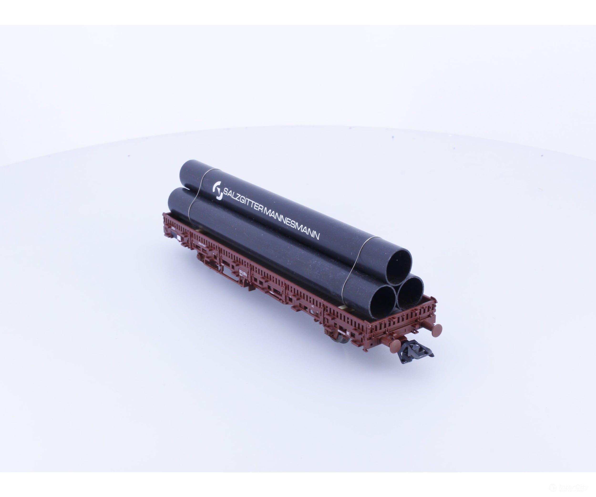 Roco 67650 HO DB-AG Guterwagen Rungenwagen mit Rohrenladung 293-4 European Freight Cars