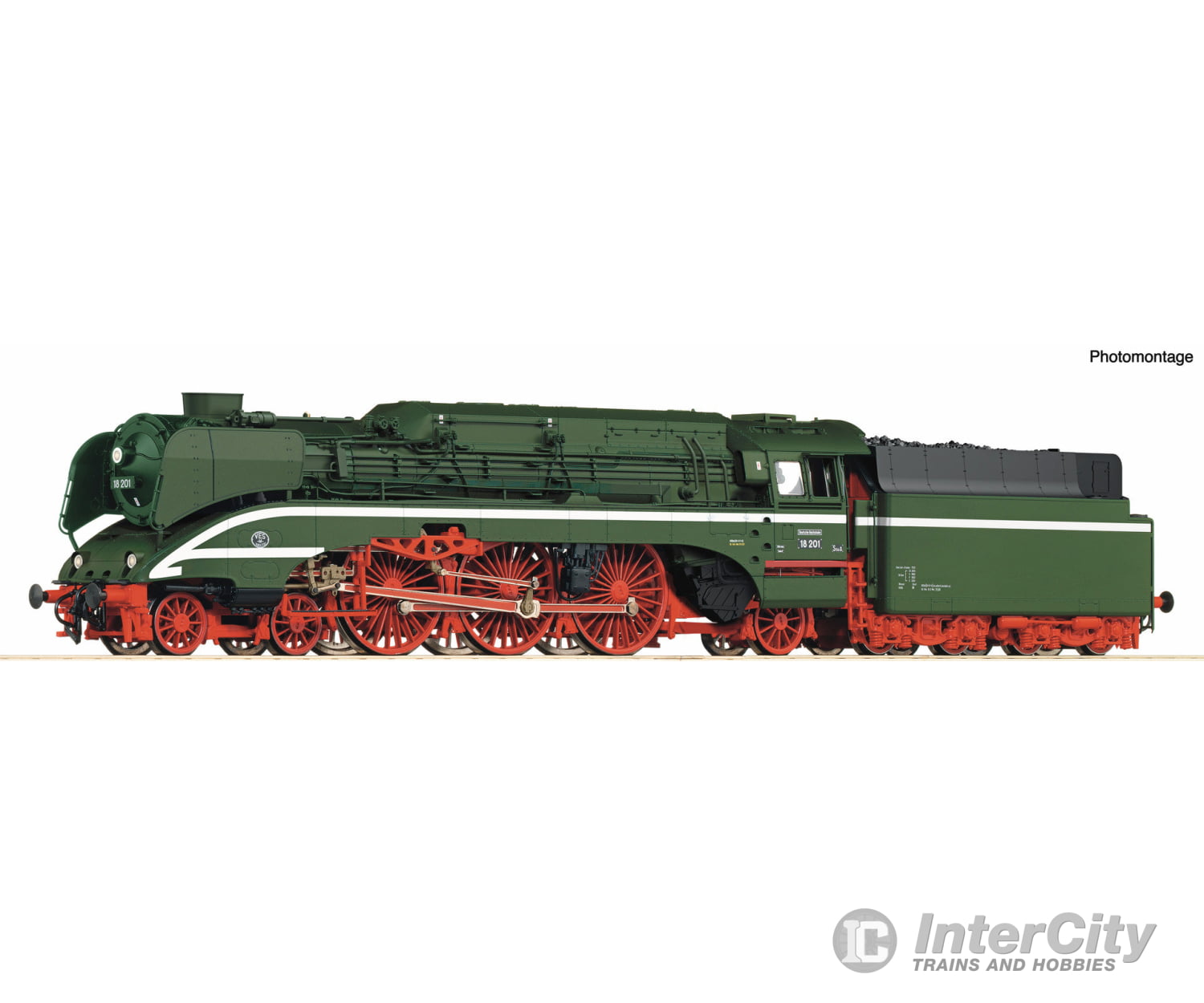 Roco 7100006 Ho High-Speed Steam Locomotive 18 201 Coil-Fired Dr Era 3 (Dc) European Locomotives