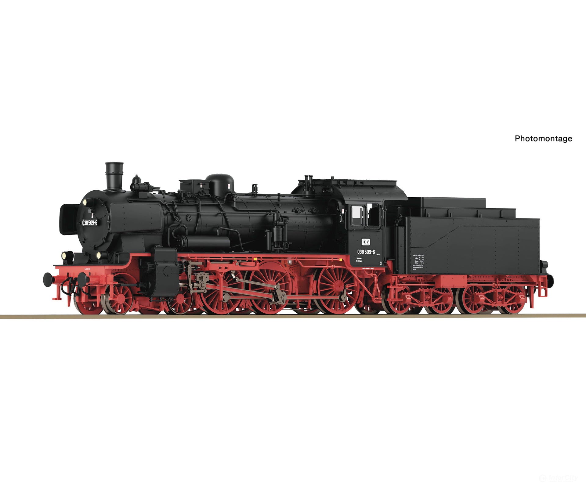 Roco 71379 Ho Steam Locomotive 038 509-6 Db Era 4 (Dc) European Locomotives