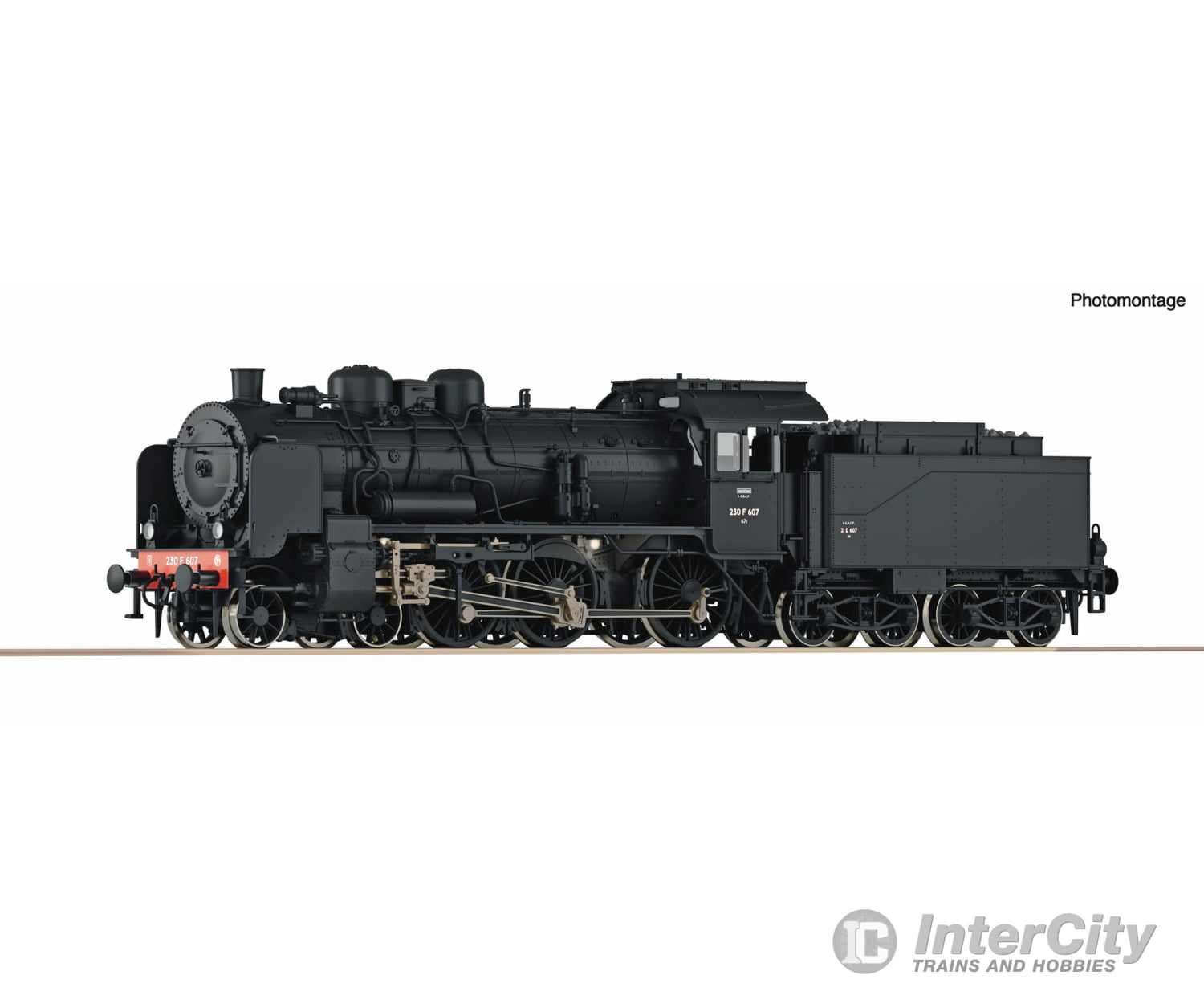 Roco 71385 Ho Steam Locomotive 230 F 607 Sncf Era 3 (Dc) European Locomotives