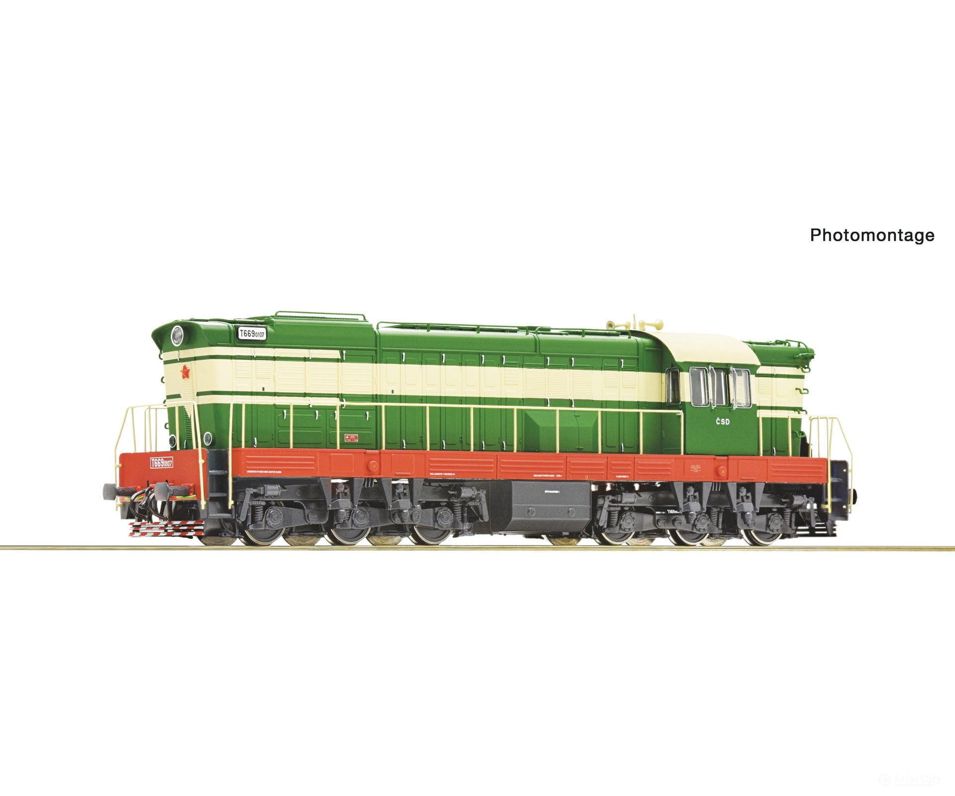 Roco 7300012 Ho Diesel Locomotive T 669.0107 Csd Dc Analog European Locomotives