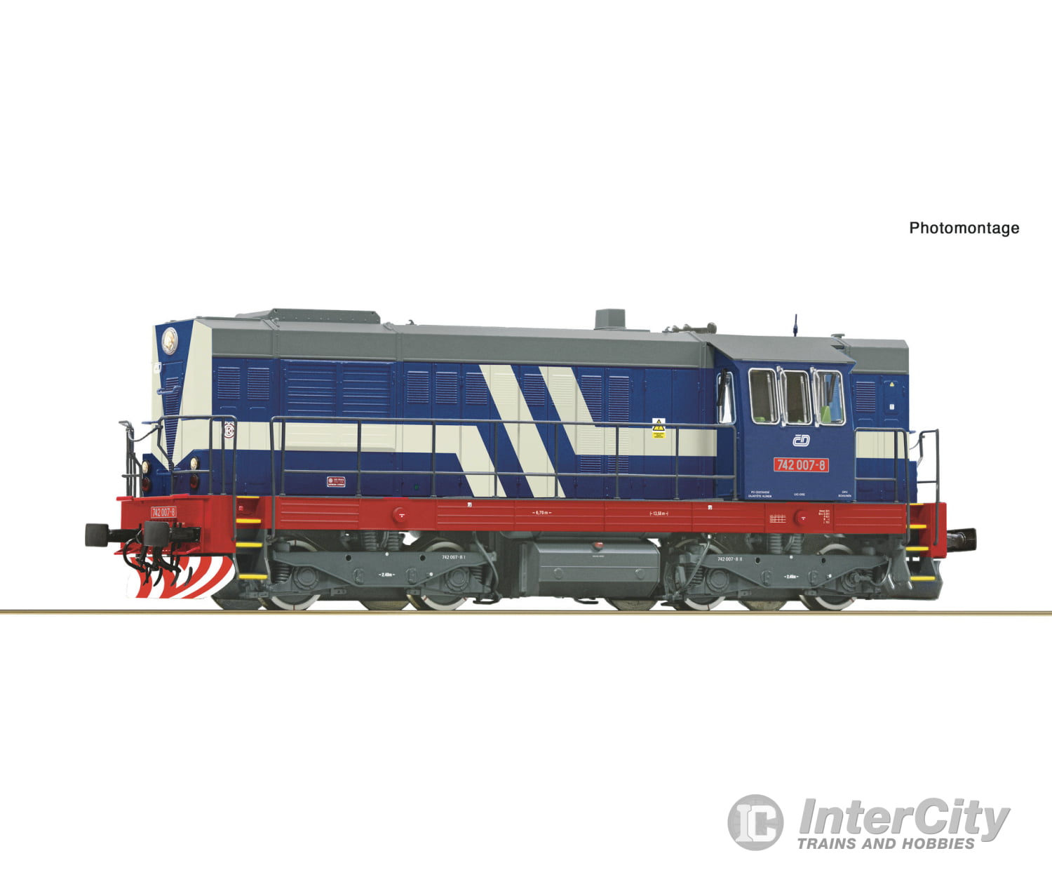 Roco 7300063 Ho Diesel Locomotive 742 007-8 Cd Dc Analog European Locomotives