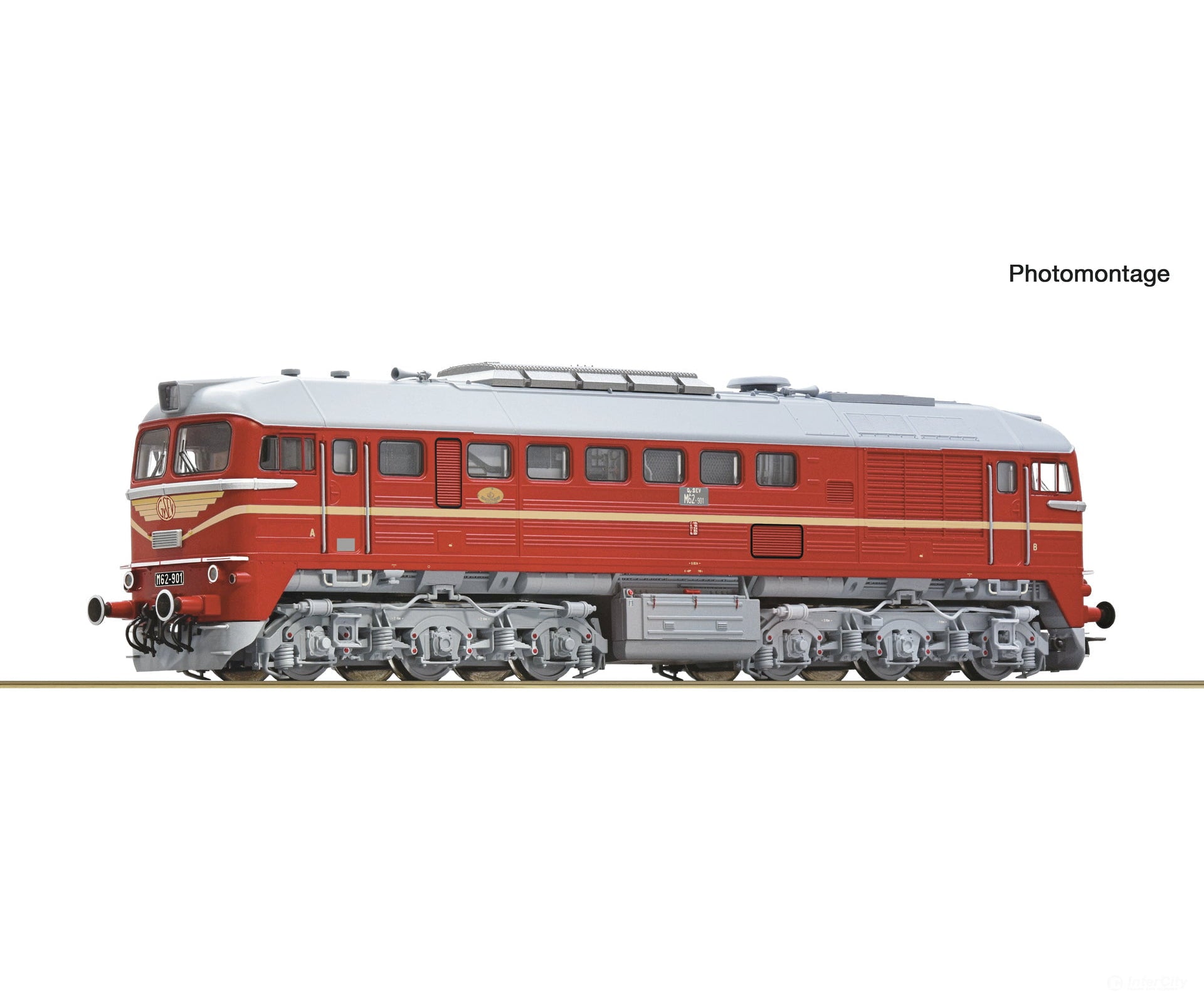 Roco 7300086 HO Diesel locomotive M62-901 GySEV DC Analog European Locomotives