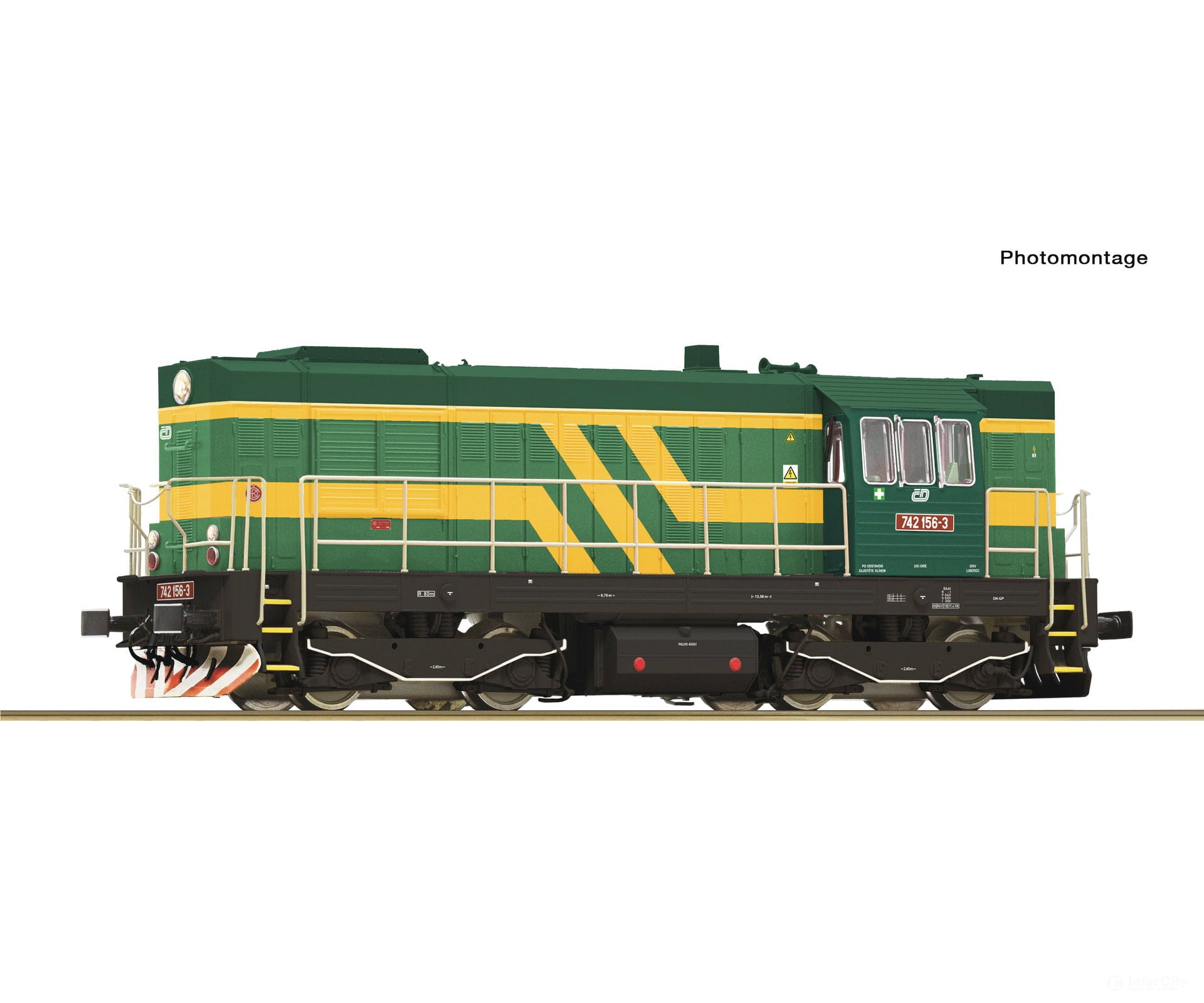Roco 7310021 HO Diesel locomotive 742 156-3 CD DCC Digital Sound European Locomotives