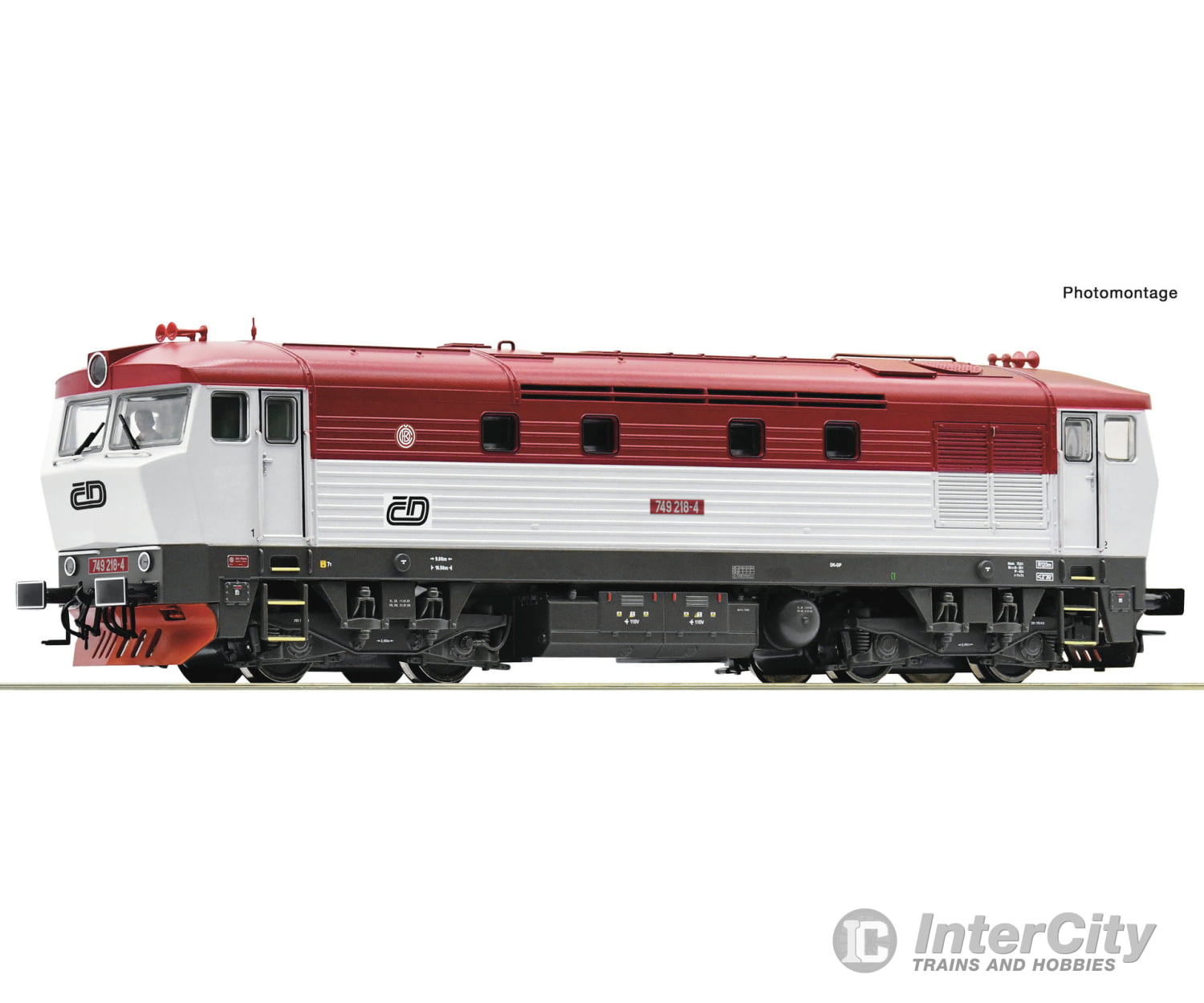 Roco 7310054 Ho Diesel Locomotive 749 218-4 Cd Dcc Digital Sound European Locomotives