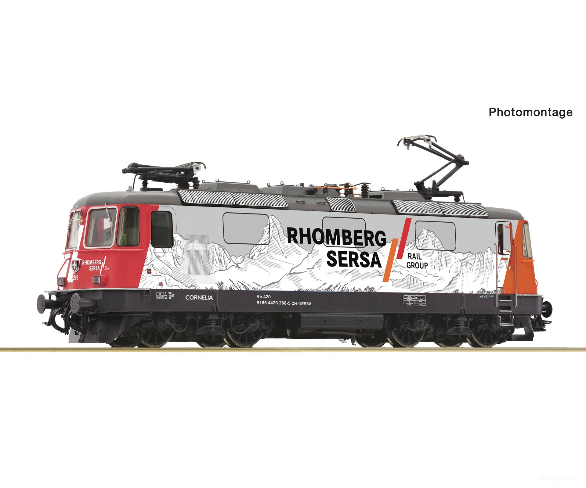 Roco 7500030 Ho Electric Locomotive 420 268-5 Sersa Dc Analog European Locomotives