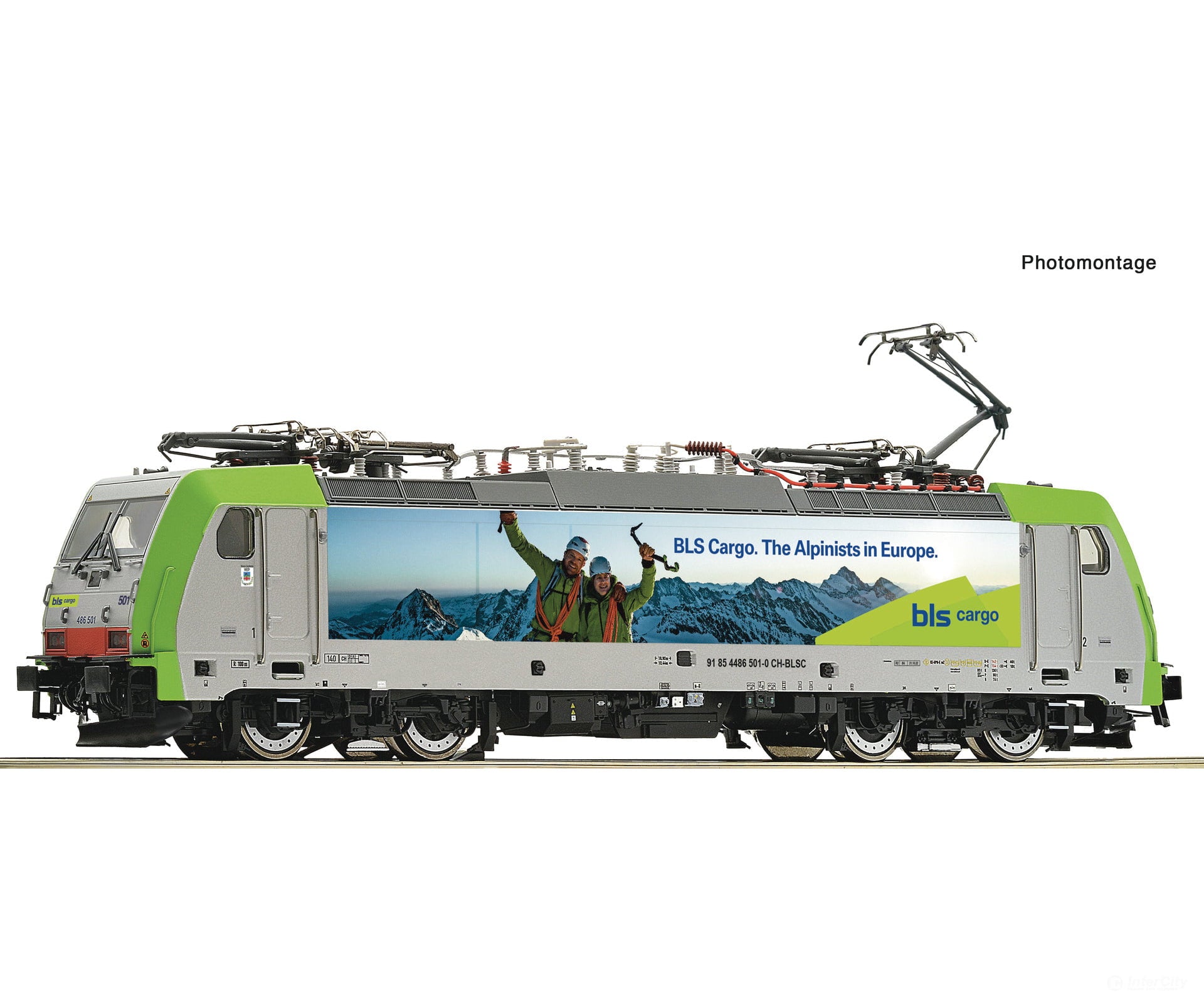 Roco 7500101 Ho Electric Locomotive Re 486 501-0 Bls Cargo Dc Analog European Locomotives
