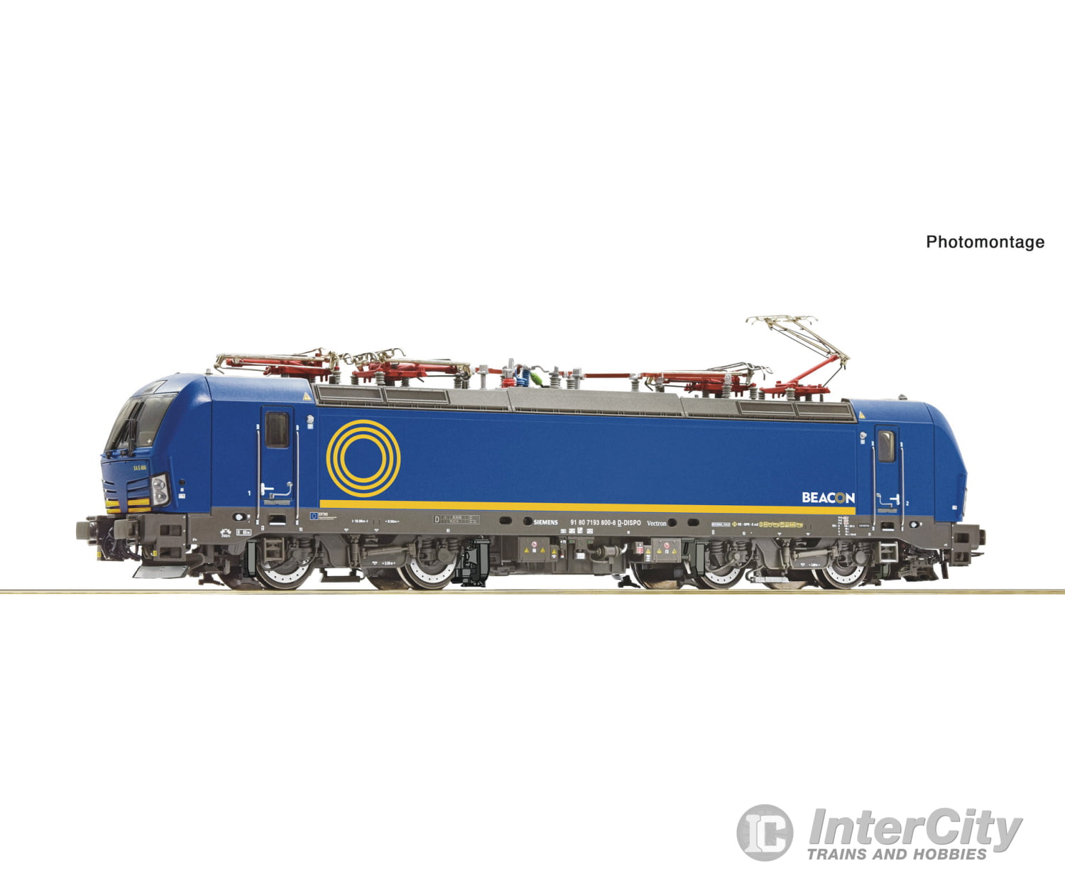 Roco 7500126 Ho Electric Locomotive 7193 800-8 Beacon Rail Dc Analog European Locomotives