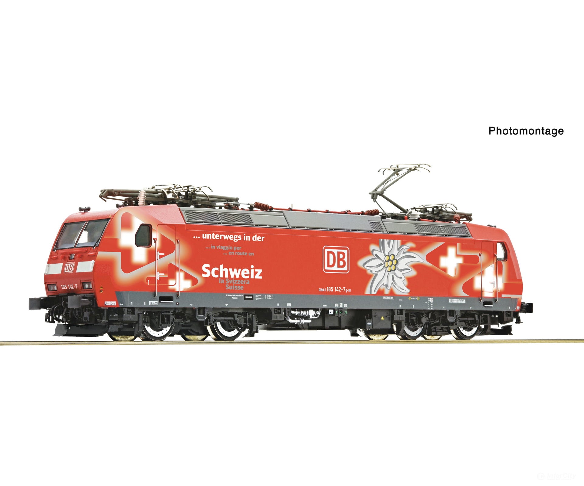 Roco 7500129 Ho Electric Locomotive 185 142-7 Db Ag Dc Analog European Locomotives