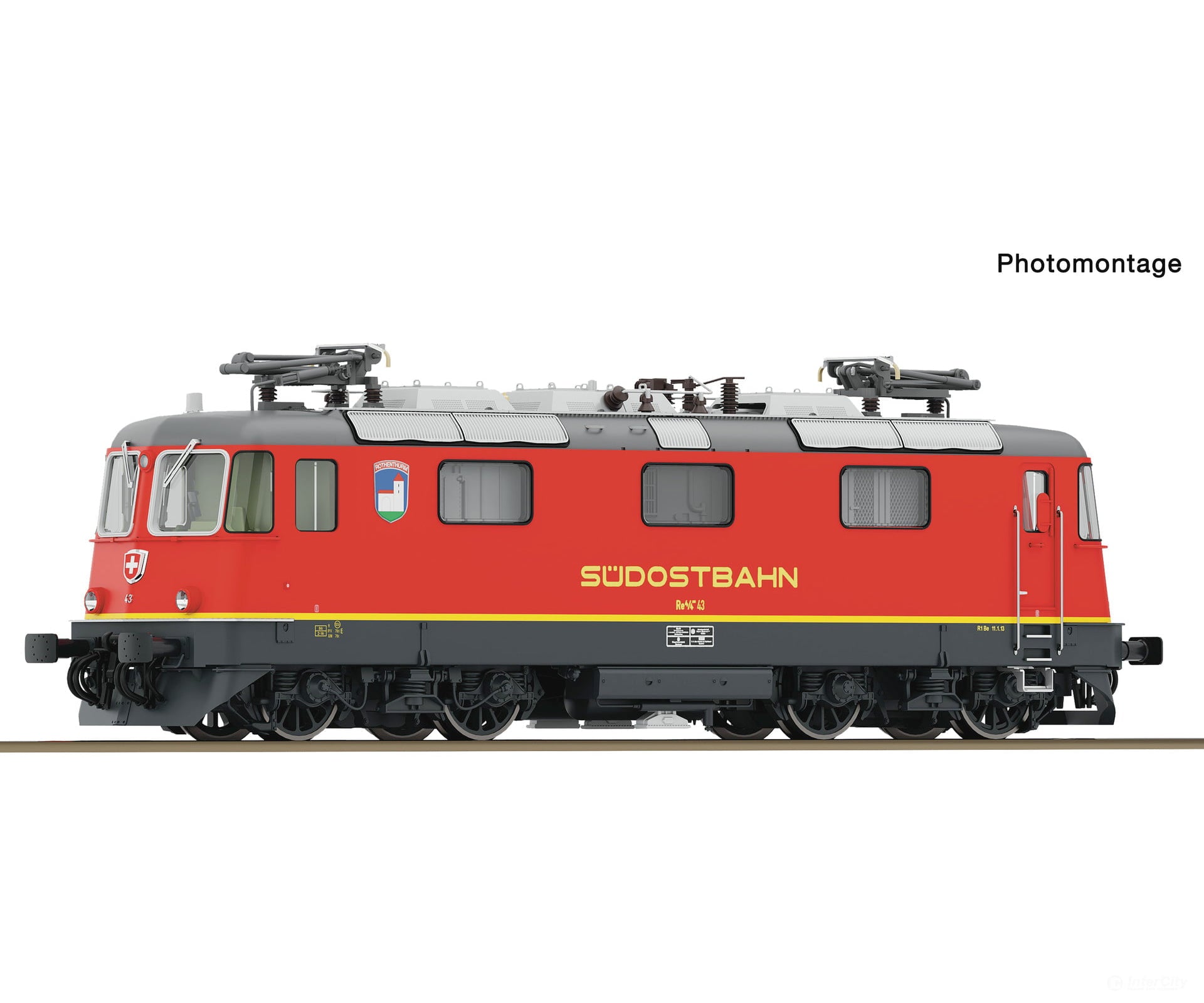 Roco 7500170 HO Electric locomotive Re 4/4 III 43 SOB DC Analog European Locomotives