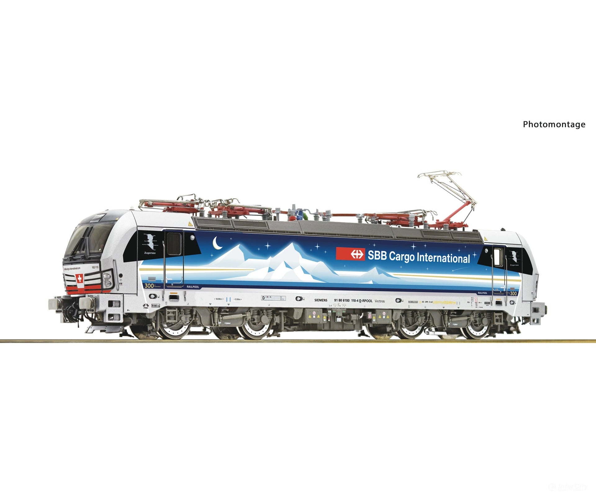 Roco 7510038 Ho Electric Locomotive 193 110-4 “Goldpiercer” Sbb Ci Era 6 (Dcc Sound) European