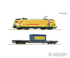 Roco 7510117 Ho 2 Piece Set: Electric Locomotive 1756 With Container Carrier Wagon Strukton Rail