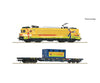 Roco 7520117 Ho 2 Piece Set: Electric Locomotive 1756 With Container Carrier Wagon Strukton Rail Ac