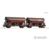 Roco 76022 Ho Swivel Roof Wagon Double Unit Öbb Era 5 6 European Freight Cars