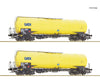 Roco 76025 Ho 2-Piece Set: Tank Wagon Gatx Era 6 European Freight Cars