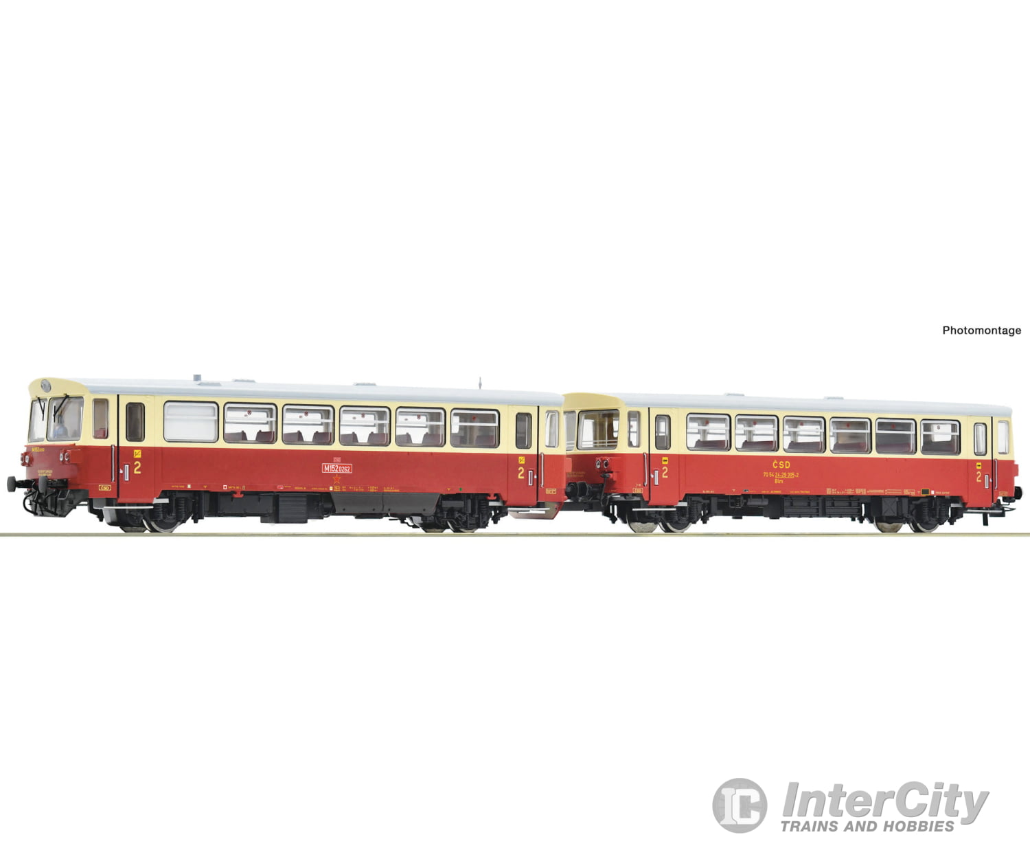 Roco 7700010 Ho Diesel Railcar M 152 0262 With Trailer Csd Era 4 (Dc) European Locomotives