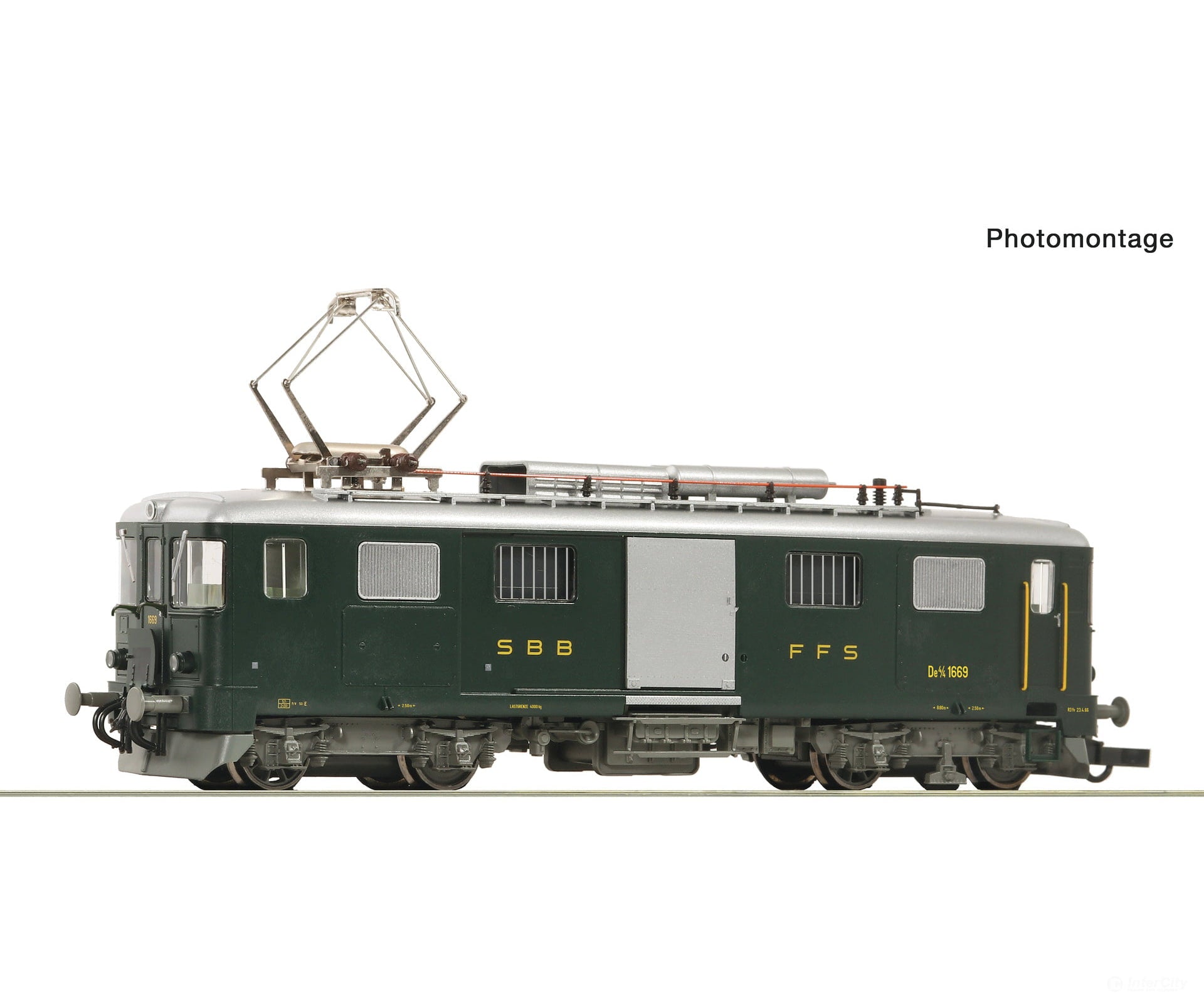 Roco 7700014 HO Electric luggage railcar De 4/4 1669 SBB European Locomotives