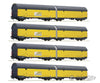 Roco 77049 Ho 4-Piece Set: Car Transport Ars Altmann Era 6 European Freight Cars