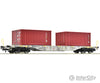 Roco 77345 Ho Container Carrier Wagon Aae Era 6 European Freight Cars