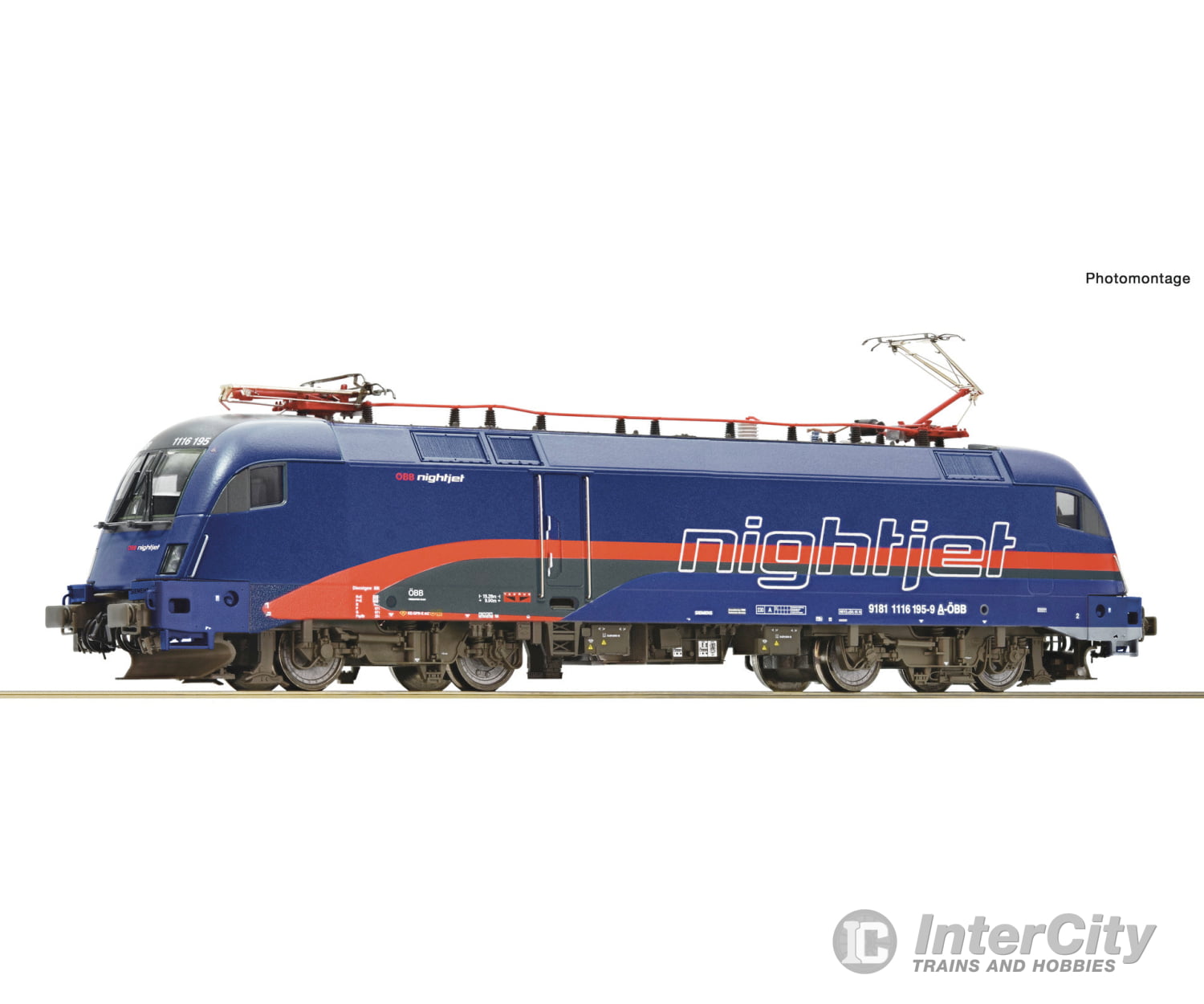 Roco 78496 Ho Electric Locomotive 1116 195-9 “Nightjet” Öbb Era 6 (Marklin Ac Sound) European