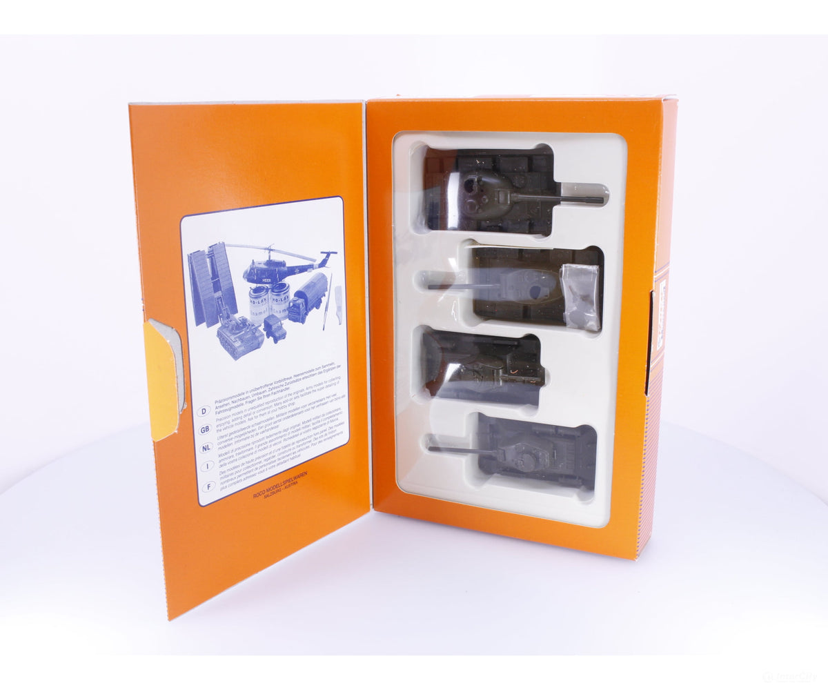 Roco 801 HO 4 Piece Set of Sowjet Soviet Tanks (#4) - Cars & Trucks