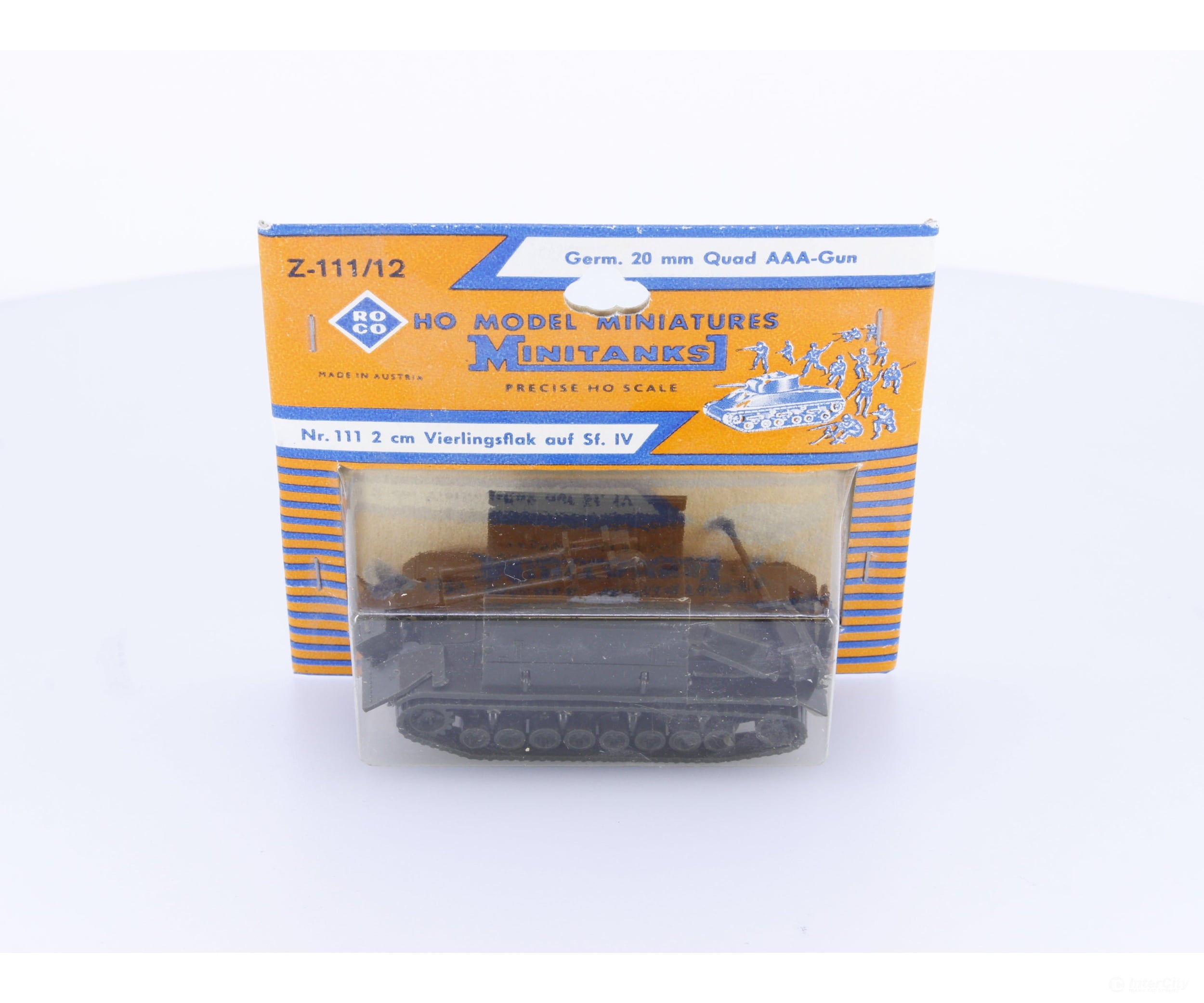 Roco Z-111/12 HO German 20 mm Quad AAA-Gun (#1) - Cars & Trucks